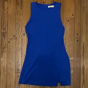 Sleeveless Blue Athletic  Dress